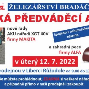 Velk pedvdc akce firem Makita a ALFA 12.7.2022 v na libereck prodejn - hlavn obrzek